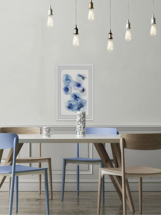 "Cosmic Indigo" Framed Painting Print, 24"x36"