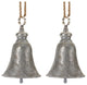 Rustic Metal Bell Ornament, Set of 2