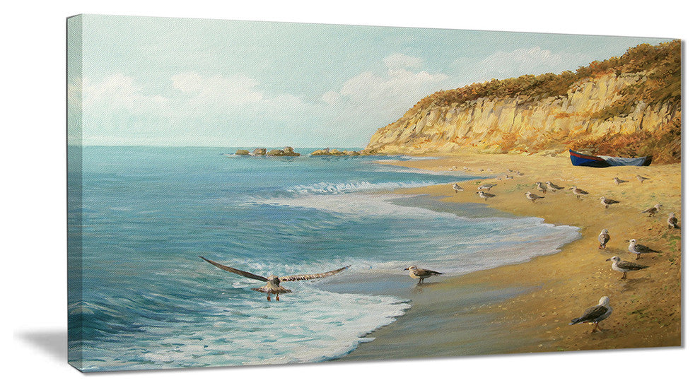 "The Calm Beach" Canvas Print
