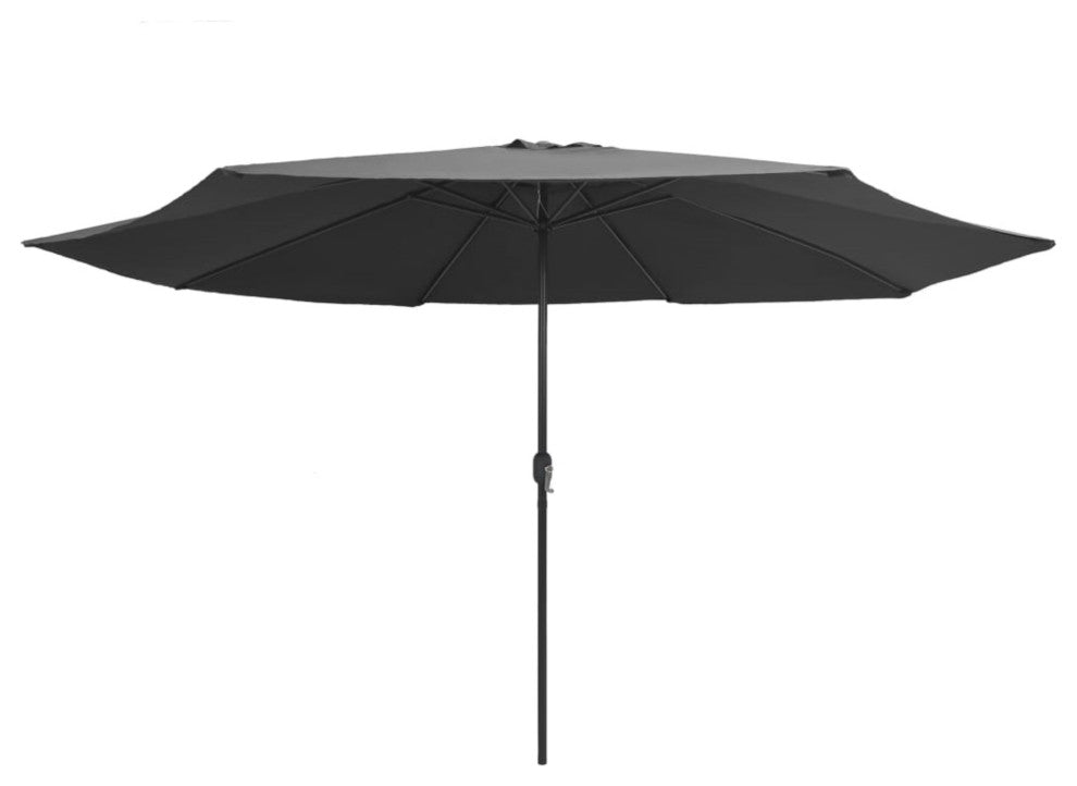 Vidaxl Outdoor Parasol With Metal Pole 157.5" Anthracite