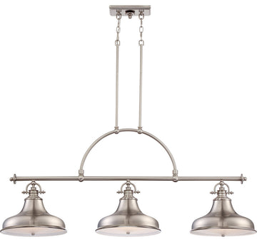 Emery 3-Light Island Light, Brushed Nickel