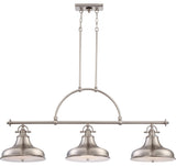 Emery 3-Light Island Light, Brushed Nickel