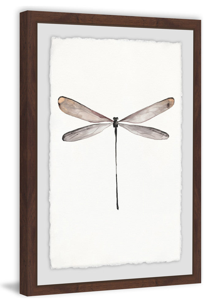 "Tall Dragonfly" Framed Painting Print, 12"x18"