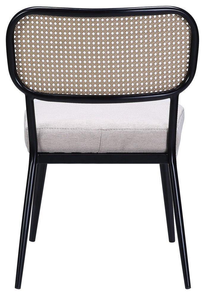 ACME Frydel 3-Piece Set Table and Chairs, Black Finish