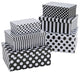6 Piece Black and White Gift Boxes