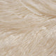 Louise Faux Fur Bench With Hairpin Legs, White, Black Finish
