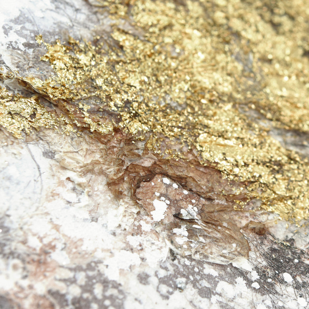 Nourishment Textured Metallic Hand Painted Framed Wall Art by Martin Edwards