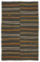 Rug N Carpet - Handmade Anatolian 7' 10'' x 12' 4'' Vintage Goat Hair Kilim Rug