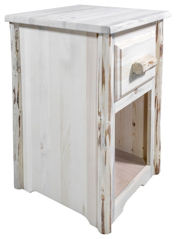 Montana End Table with Drawer, Ready to Finish