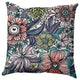 Flower Melange Decorative Throw Pillow, Explorer Blue, 26"x26"