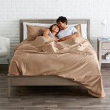 Bare Home 1800 Microfiber Sheet Set, Camel, Queen