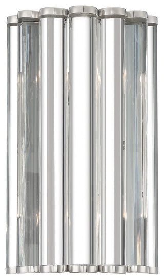 Crystorama ELL-B3002-PN Elliot 2-Light Polished Nickel Wall Mount