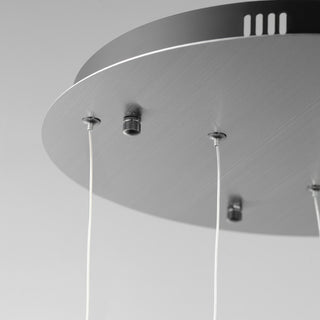 ET2 E24874-133 Rinkle 16"W LED Multi Light Abstract Pendant - Brushed Gunmetal