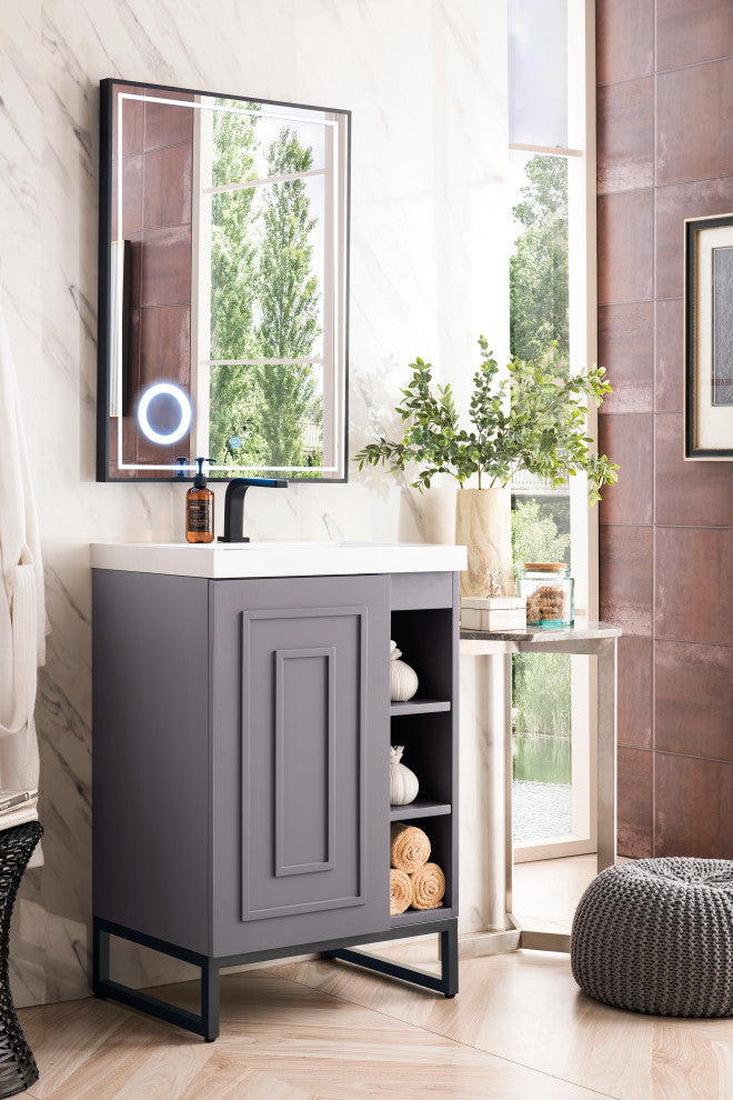 Alicante 24" MC Acacia Vanity, Black