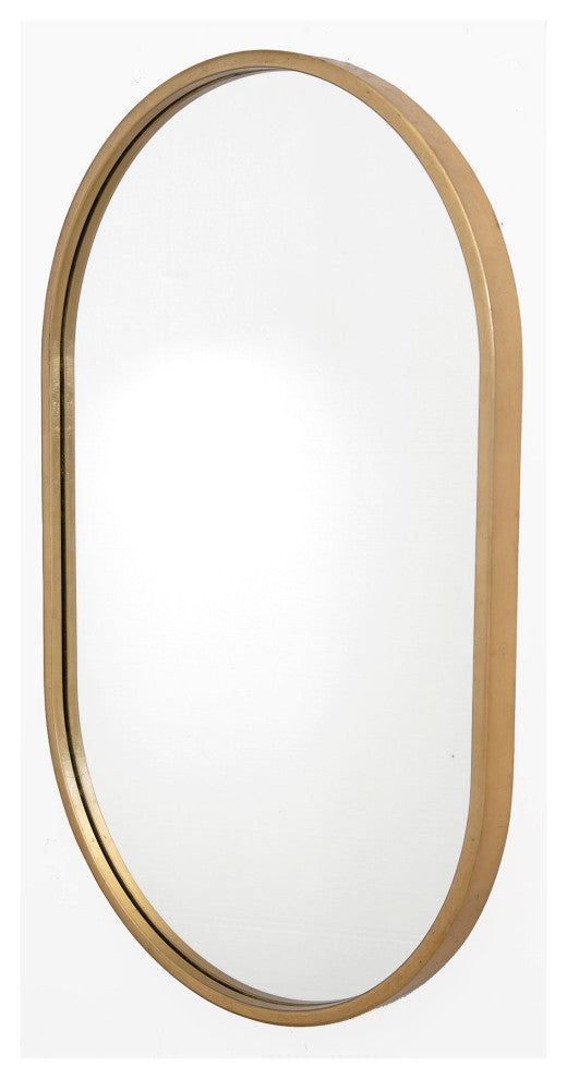 Uttermost Varina Minimalist Gold Oval Mirror