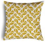 Kaleidoscope Graffiti Accent Pillow With Removable Insert, Mustard, 24"x24"