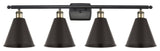 Ballston Cone Bath Vanity Light, Black Antique Brass, Matte Black