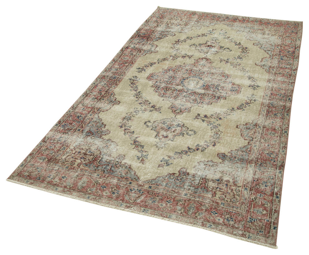 Rug N Carpet - Handmade Oriental 4' 0" x 7' 3" Faded Small Area Rug