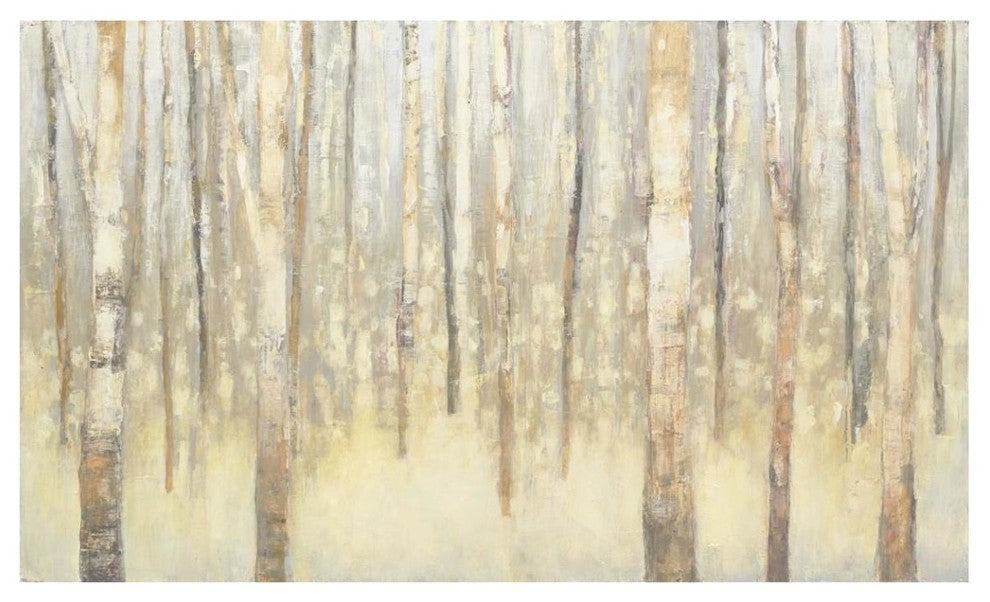 "Birches in Winter" Digital Paper Print by Julia Purinton, 46"x28"