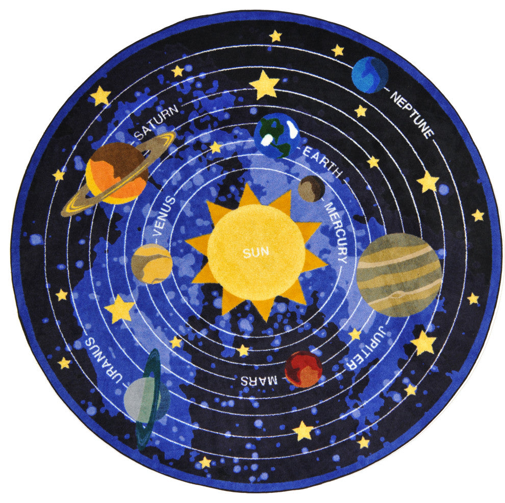 Kid Essentials Rug, Cosmic Wonders, 7'7" Round