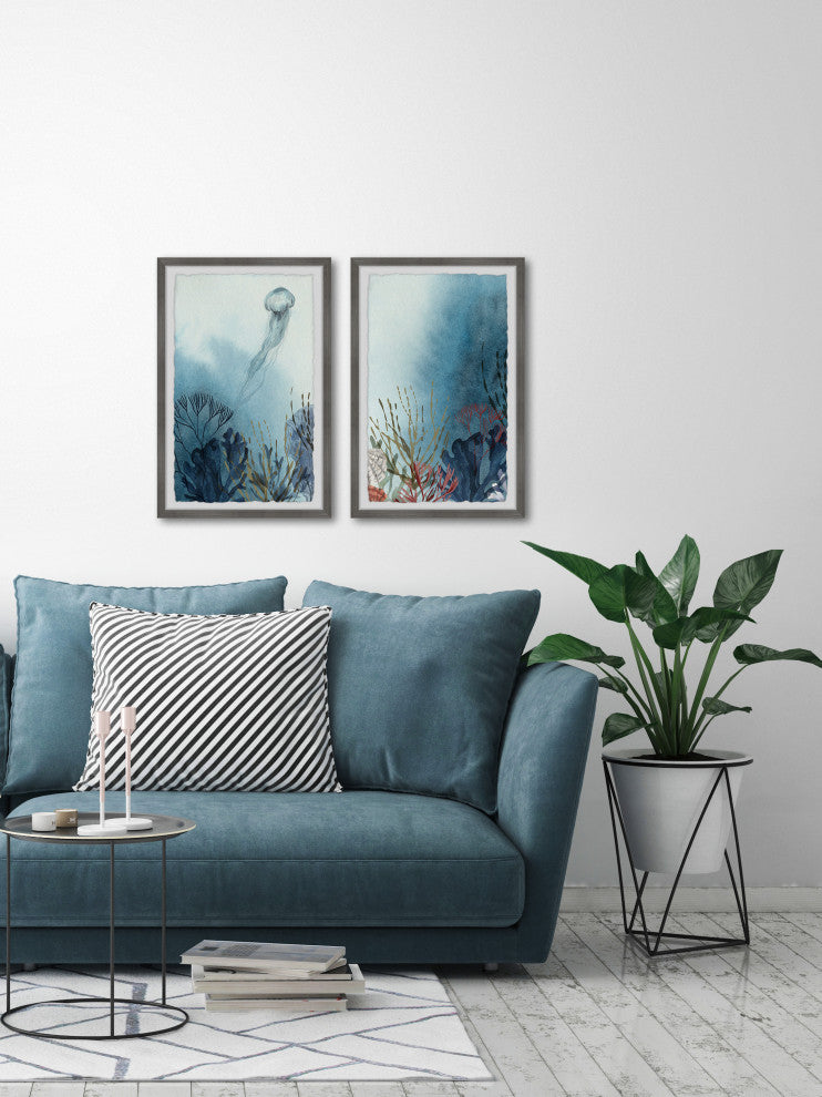 Jelly Habitat Diptych, 2-Piece Set, 8x12 Panels