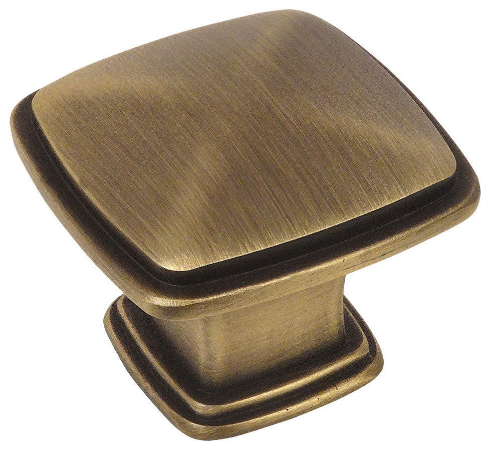 Cosmas 4391BAB Brushed Antique Brass 1-1/4"� Cabinet Knob [10-PACK]
