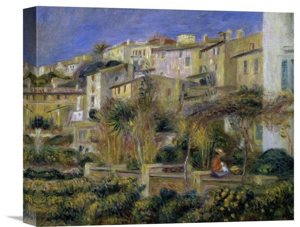 "Terraces in Cagnes" Stretched Canvas Giclee by Pierre-Auguste Renoir, 16"x13"