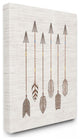 Stupell Industries Tribal Arrow Feather Pattern Design, 24"x30", Canvas Wall Art