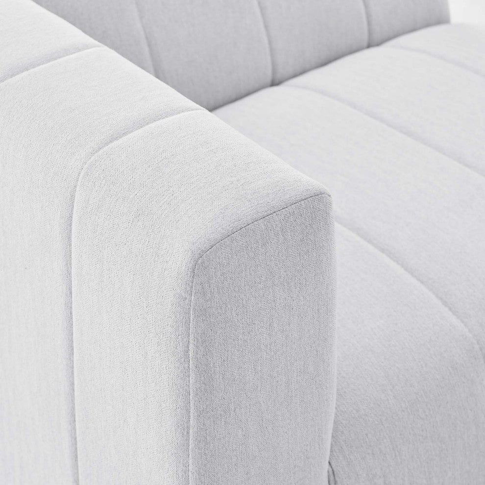 Bartlett Upholstered Fabric 8-Piece Sectional Sofa, Ivory
