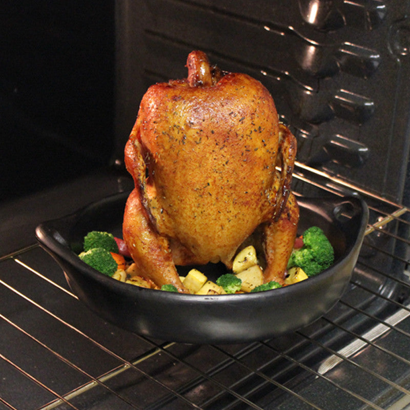 Ancient Cookware, Chamba Clay Beer Can Chicken Roaster