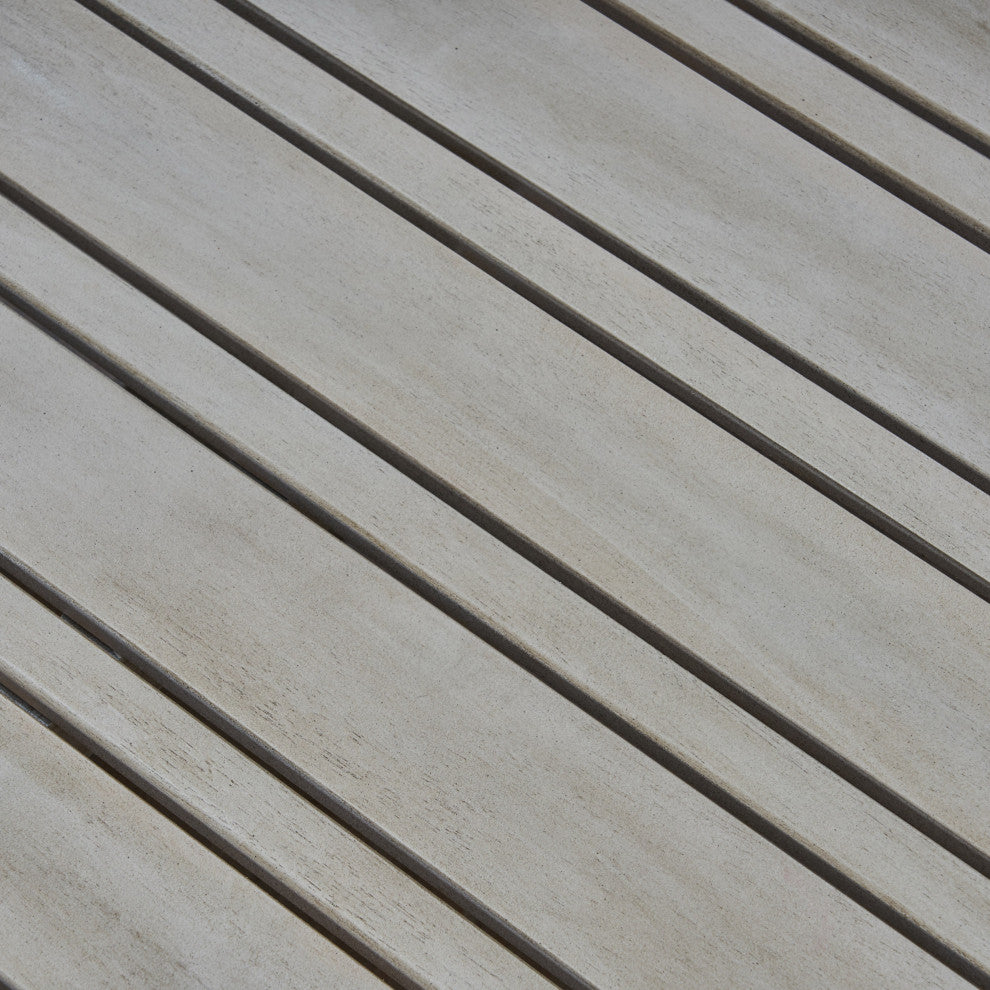 Arnold Outdoor Acacia Wood 8 Seater Sectional Sofa Set With Coffee Table