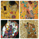 Gustav Klimt Stone Coasters, Set of 8