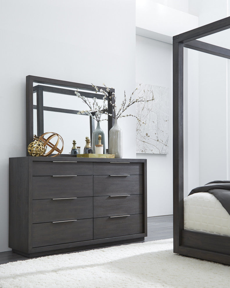 Modus Oxford Eight-Drawer Dresser in Basalt Grey