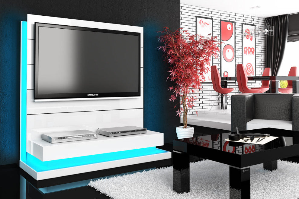NORMA LUX Entertainment Center , White