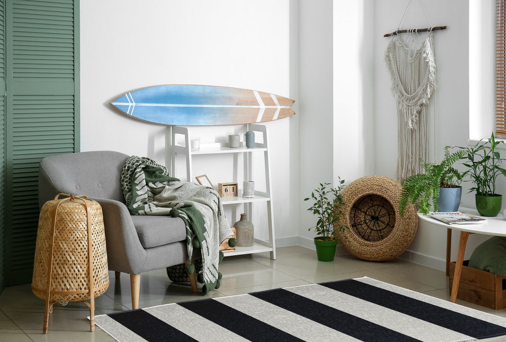 Graduated Stripe Chenille Rug