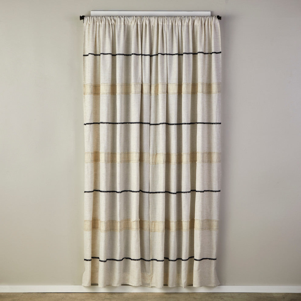SKL Home Subtle Stripe 63 Panel Pair - Linen 52x63