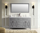Wimbledon Vanity, Gray, 60"