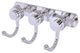 Mercury 3 Position Multi Hook with Dotted Accent, Polished Chrome