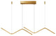 MIRODEMIÂ® Gilette | Black/Gold LED Pendant Lighting for Dining Room, Gold