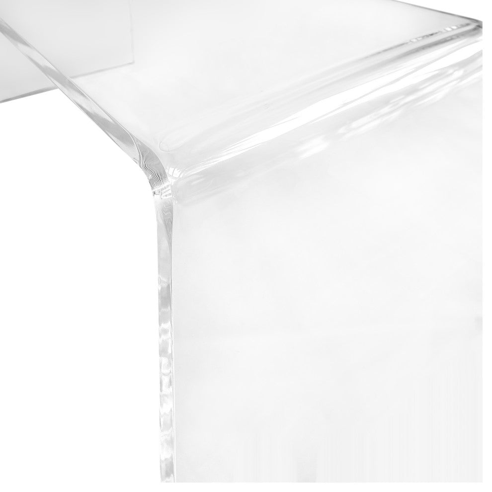 Veobreen 16" Side Table, Clear Acyrlic