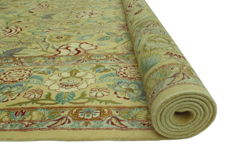 Pak-Persian Summer Light Gold/Gray Rug, 8'11x12'2