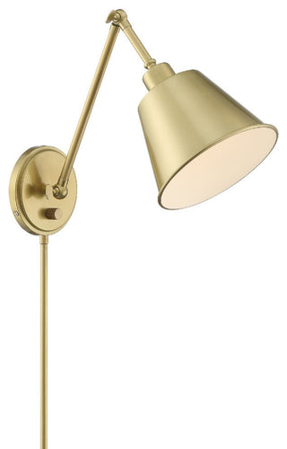 Crystorama MIT-A8020-AG, 1-Light Wall Mount, Aged Brass