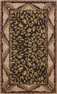 Floral Brown Oriental Area Rug Wool Hand-tufted Bedroom Carpet 5x8