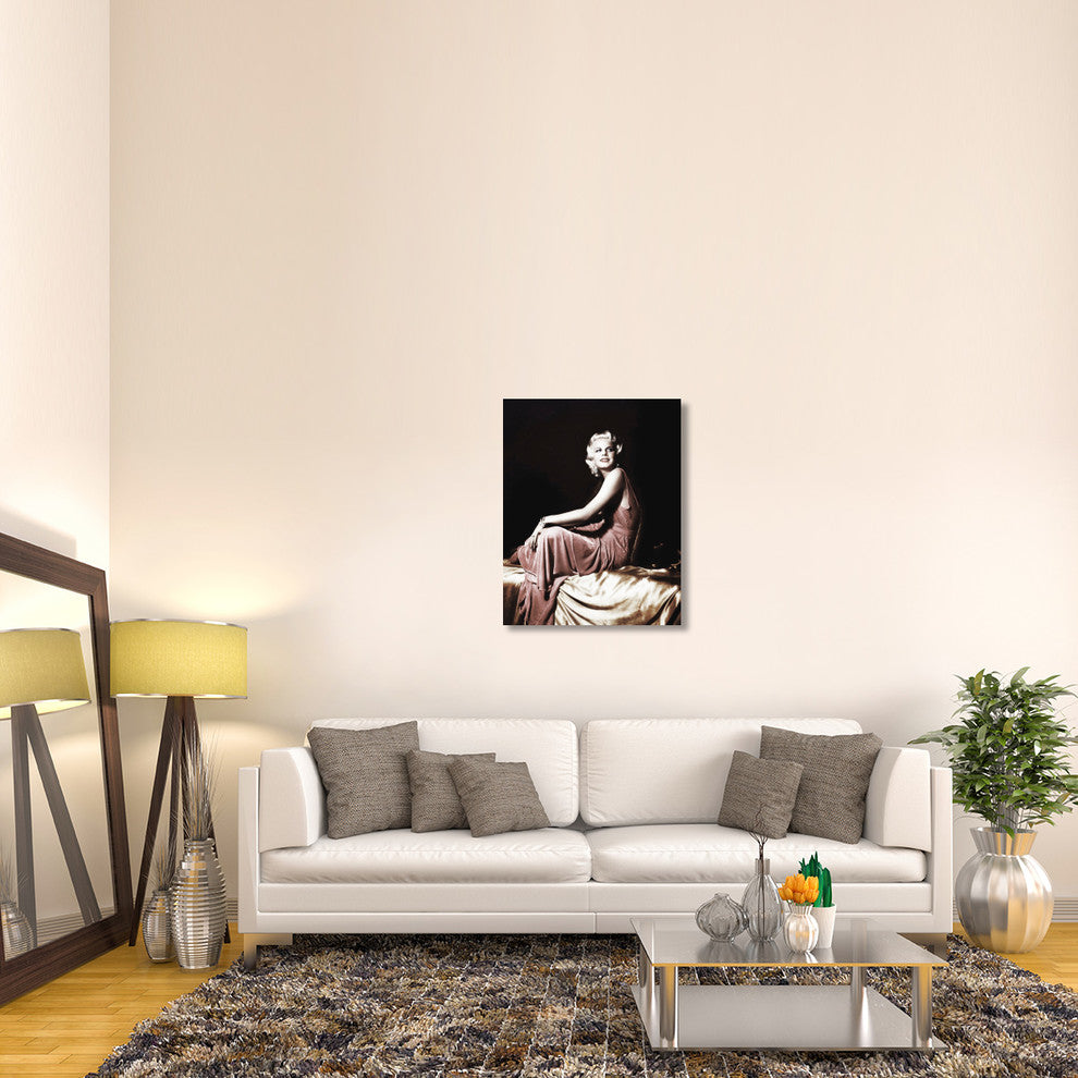 "Jean Harlow" Stretched Canvas Giclee by Hollywood Photo Archive, 28x36"
