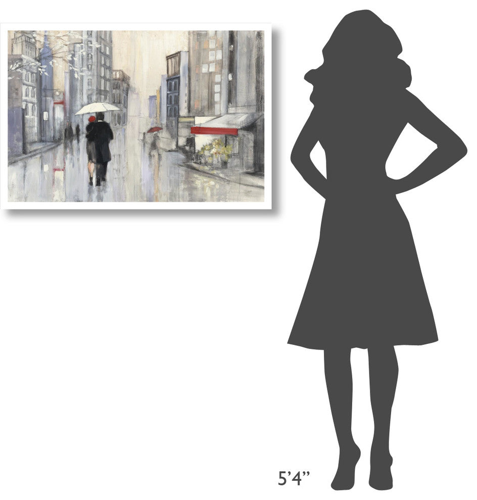 "Spring Rain New York Crop" Digital Paper Print by Julia Purinton, 38"x26"