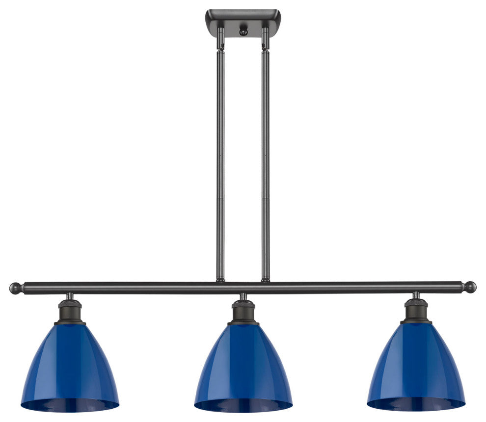 Innovations 516-3I-OB-MBD-75-BL-LED 3 Light Island Light, Oil Rubbed Bronze