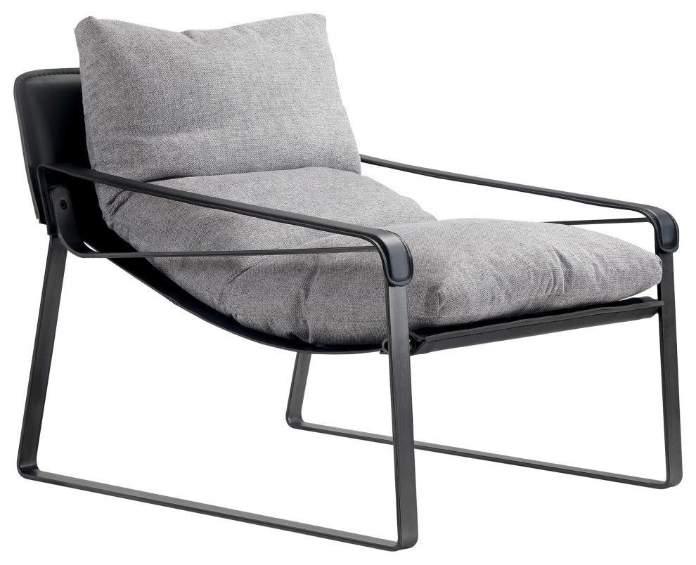 Connor Fabric Club Chair Snowfolds Gray