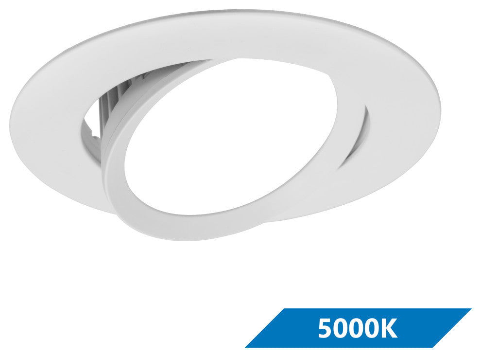 DCG Series 4 in. White Gimbal LED Recessed Downlight, 5000k
