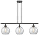 Innovations Lighting 516-3I-BK-G122-8 Athens 3 Light 36" Island Light