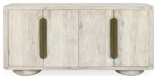 Tiber 74" Oak Veneer Buffet Sideboard, Whitewashed